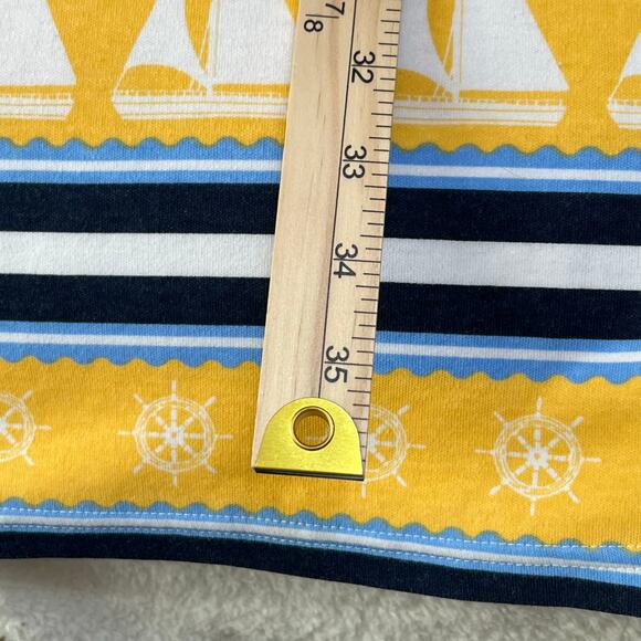 Karen Scott Sport Women’s Knit Dress Sz Medium Sail Boats Nautical Summer - Picture 5 of 5